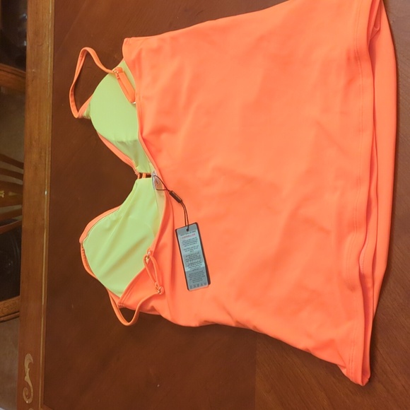 NWOT Relleciga colored NO underwire tankini top Size XL - Picture 5 of 8